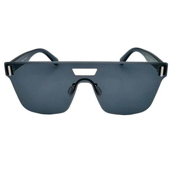 7038 | Black Shield Sunglasses - Picture 1 of 5